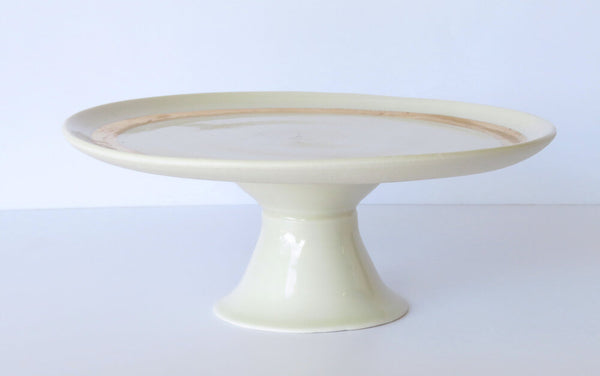 Cake Stand. white and gold
