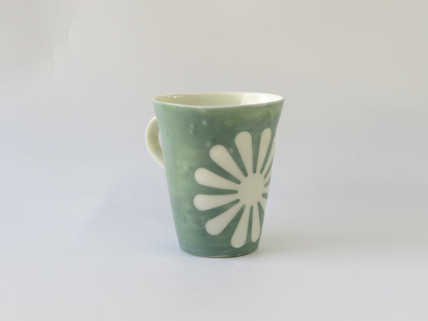 Seconds No 46 Green Flower Mug