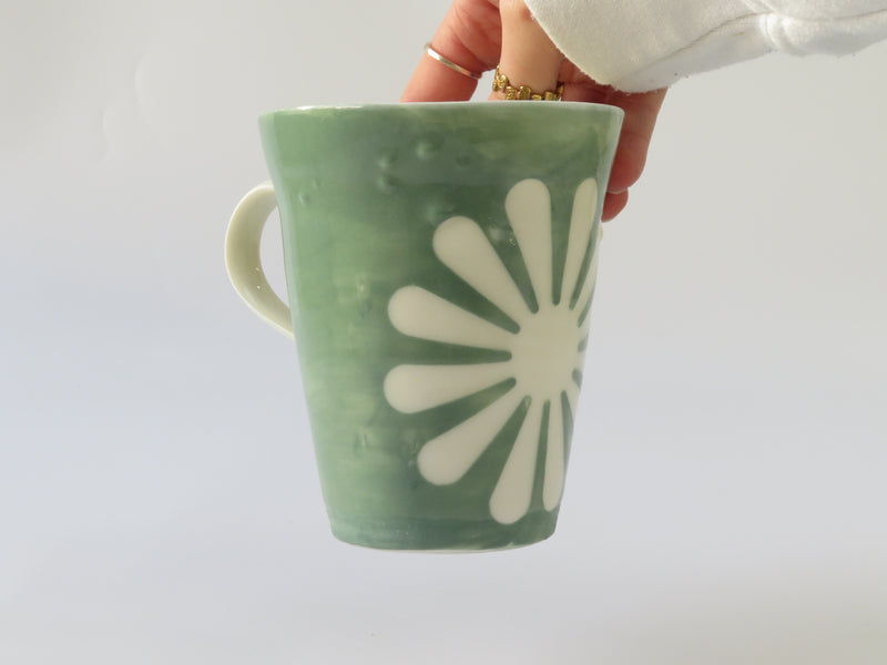 Seconds No 46 Green Flower Mug