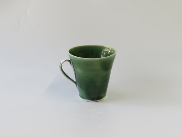 Seconds No 50 Green Flat White Mug