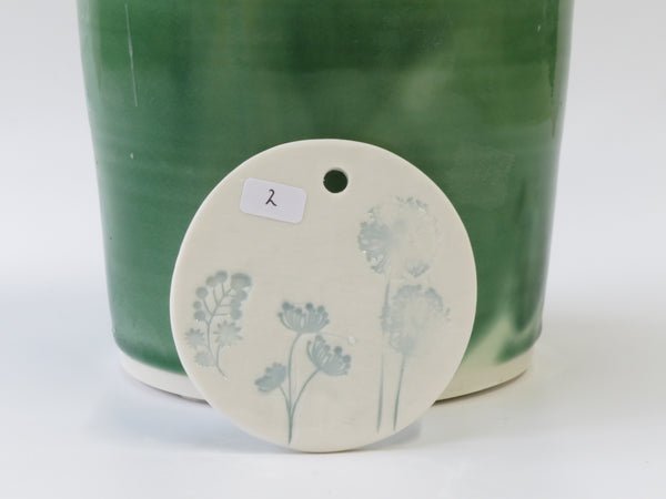 Seconds- Decorations No 2 Botanical Print in Pale Blue