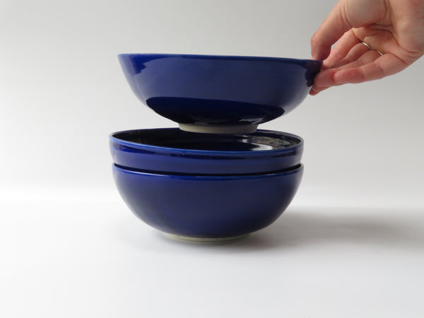 Set of 4 Cobalt Pasta Bowls (No 15)