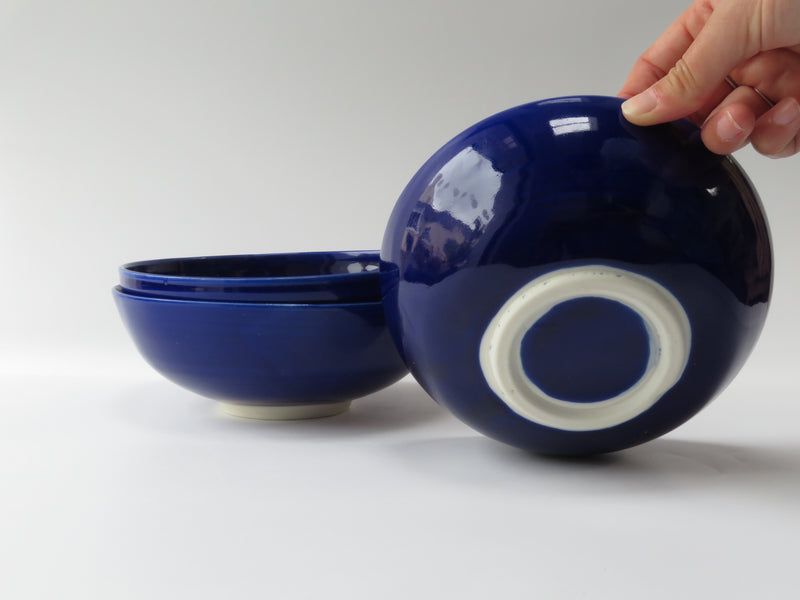 Set of 4 Cobalt Pasta Bowls (No 15)