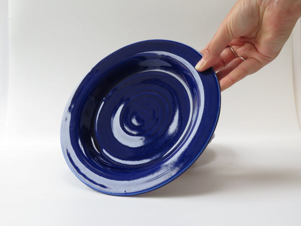 Set of 3 Cobalt Breakfast Plates (No 3)