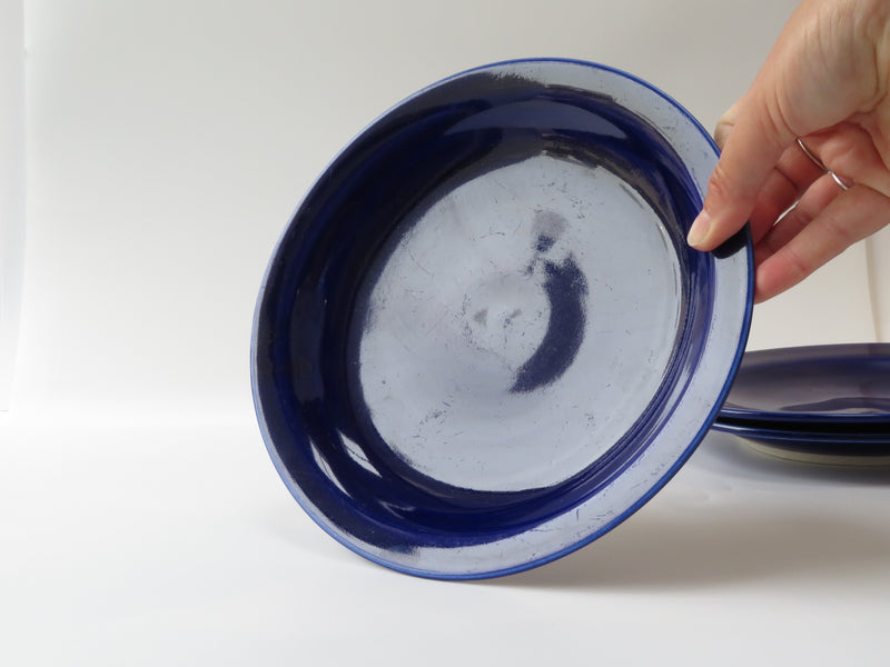Set of 3 Cobalt Breakfast Plates (No 3)
