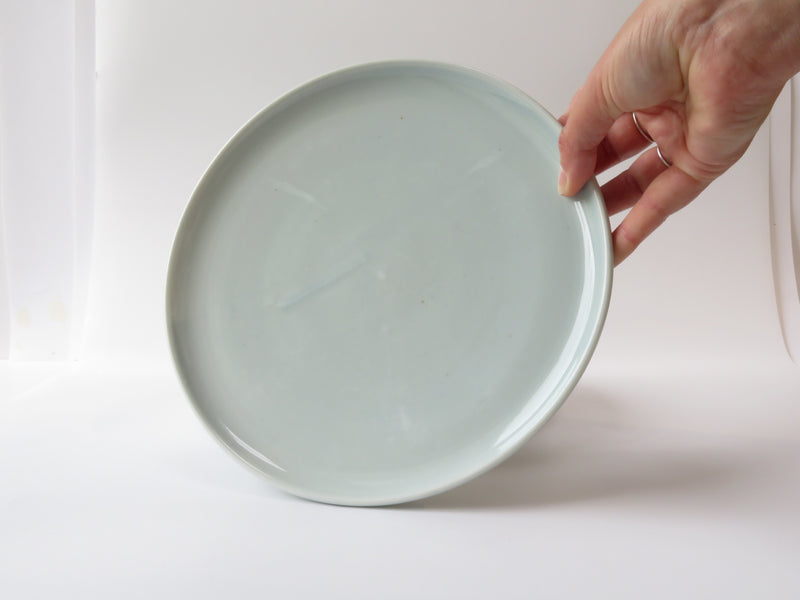Set of 4 Celadon  Flat Breakfast Plates (No 4)