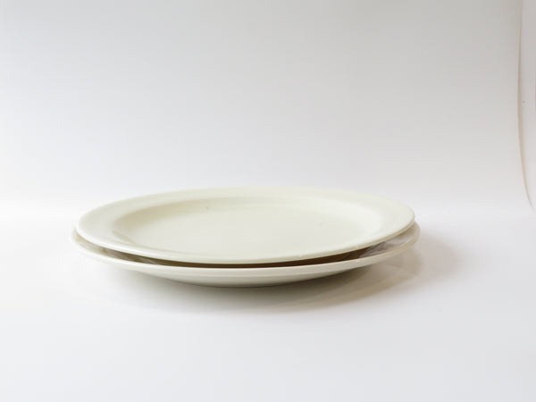 Set of 2 White Dinner Plates (No 10)