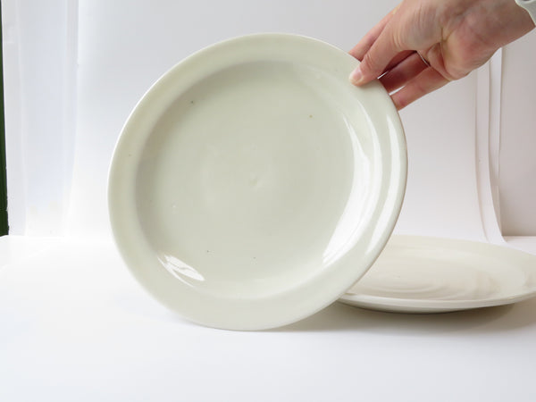 Set of 2 White Dinner Plates (No 10)