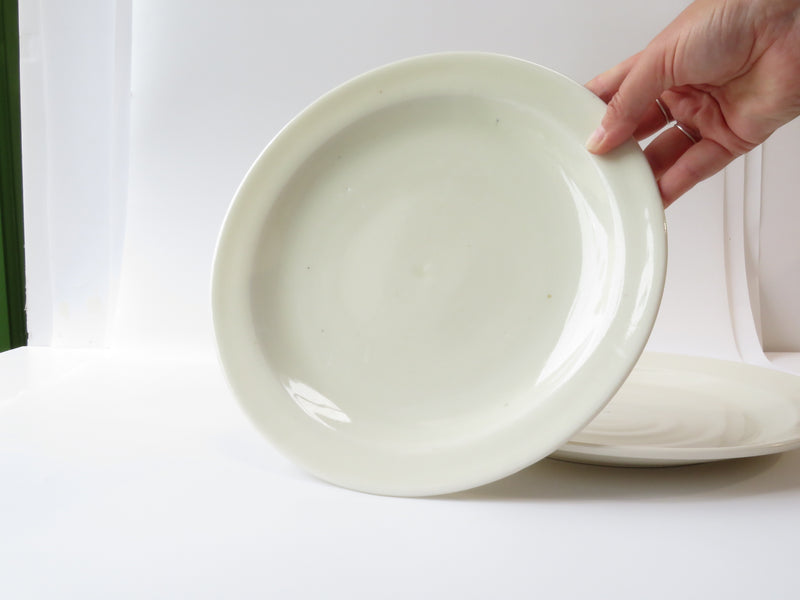Set of 2 White Dinner Plates (No 10)