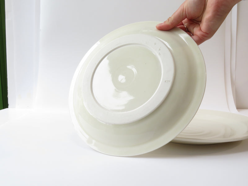 Set of 2 White Dinner Plates (No 10)