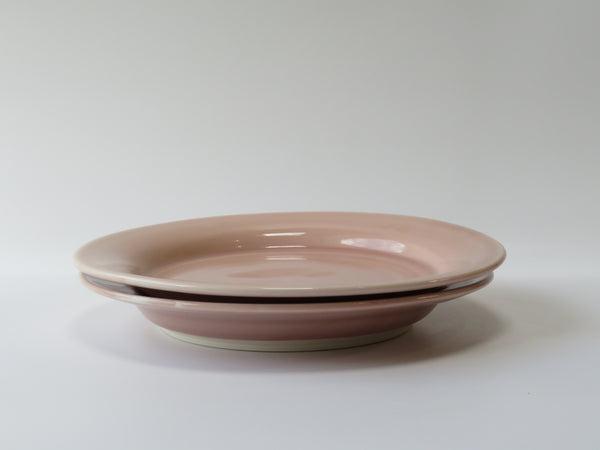 Set of 2 Pink Dinner Plates (No 13)