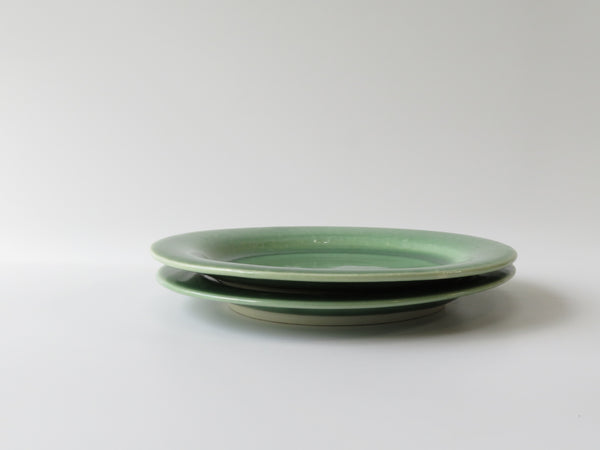 Set of 2  Green Side Plates (No 14)