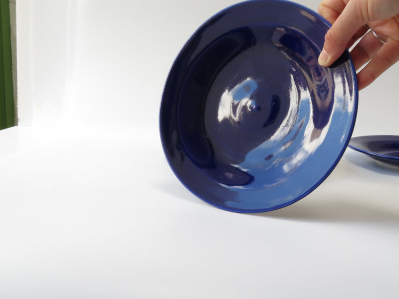 Set of 5 Cobalt Breakfast Plates (No 16)