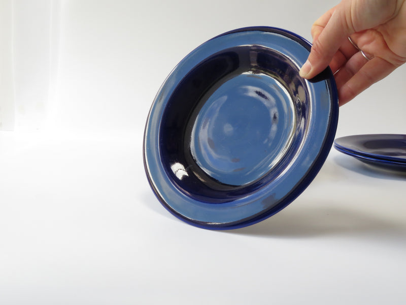 Set of 5 Cobalt Breakfast Plates (No 16)
